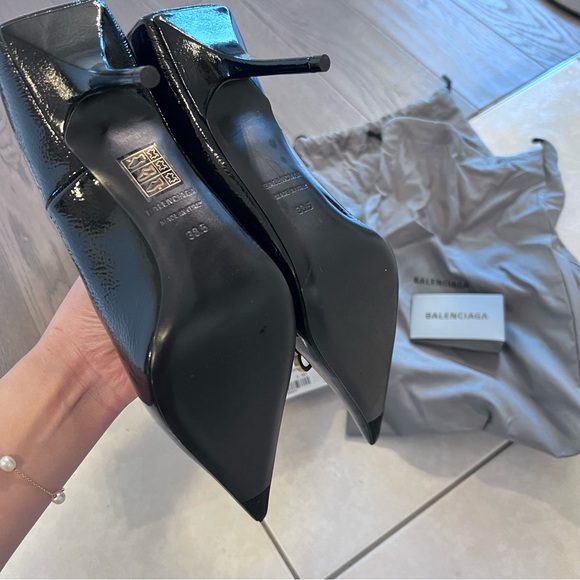 Brand New Balenciaga US 8.5 Square Knife BB 80mm Pumps - Picture 6 of 8